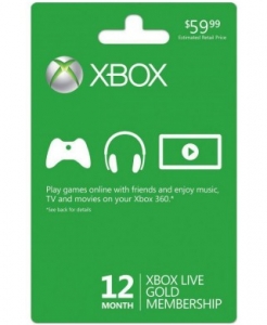 Xbox Live Gold Subscription Card