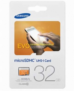 Samsung 32GB EVO Class 10 Micro SDHC